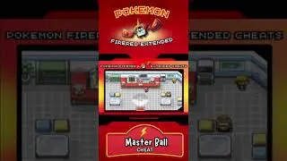 Pokemon FireRed Extended | Master Ball Cheat #shorts #gba #gaming #pokemon #romhack