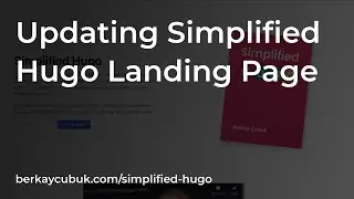 Updating the landing page of Simplified Hugo