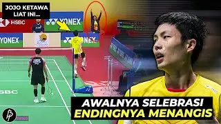 Karma Instan..!! Selebrasi di Match Poin, Chou Tien Chen Gigit Jari ditikung Jojo