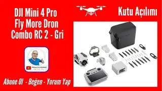 DJI Mini 4 Pro Fly More Dron Combo RC 2 - Gri Kutu Açılım Videosu