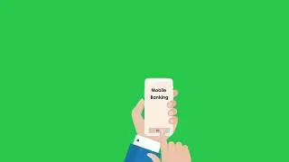 Paying through mobile phone free green screen video