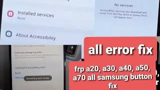 FRP SAMSUNG  SOMETHING WENT WRONG ERROR FIX  #2 NEW METHOD