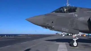 F-35B USMC EXTREME ASS KICKER conducts take off's & landings on USS WASP