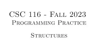 C++ Programming Practice (Fall 2023) - 3.01 - Structures