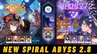 Hu Tao and Raiden National Clear New Spiral Abyss 2.8 Floor 12th | Genshin Impact