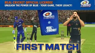 Mumbai Indians Official Videogame First Match Gameplay vs Gujarat Titans Real Cricket 24 Mega Update