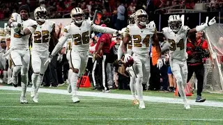 Marcus Davenport Forces Fumble, Vonn Bell Recovers!