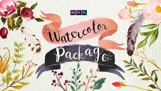 Free download template Videohive 18031845 Handwriting Watercolor Package
