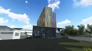 Vy av det nya hotellet på Kanaludden i Härnösand