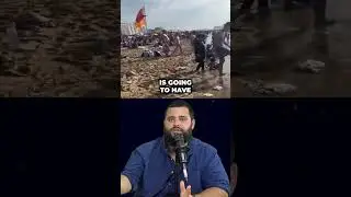 Belgium beach TRASHED by migrants