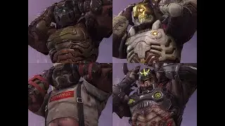 The Slayer takes off his helmet, 13 skins. Doom Eternal: The Ancient Gods - Part Two Final Scene
