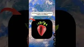 😱I Found Giant Strawberry Sculpture Caught On Google Earth 🤯! #shorts #findwouldexploring