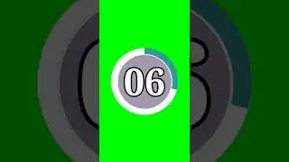 10 seconds countdown effect green screen | timer animation 