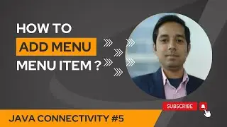 How to create a menu bar, menu and menu item in Java?
