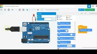 Led light up On TINKERCAD