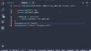 WEB 057 - TypeScript   Function, Parameters, Scope and Optional Parameters