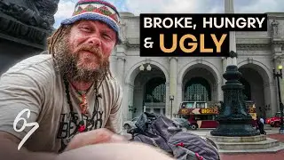 Hippie Hitchhiker Stranded at Union Station