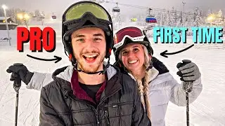 FIRST TIME Skiing - Levi Ski Resort (Lapland, Finland)