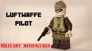 MILITARY MINIFIGURES - LUFTWAFFE PILOT - GERMAN ARMY WW2  (Unofficial Lego Aliexpress)
