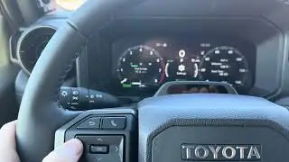 Reset the gas mileage and trip meter in a new Toyota
