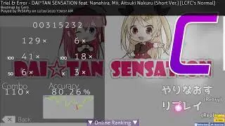 DAI*TAN Sensation Short Ver (Normal) | osu!