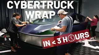 Avery Dennison Frozen Ocean Vinyl Wrap on Cybertruck