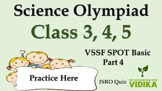 MCQ for VSSF Spot Basic  Part 4 | Science Olympiad for class 3,4 &5 | Practice for Space Related MCQ