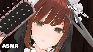 Sweet & Relaxing Haircut! 💕✂️ (personal attention, hair brushing, layered sounds) VR VTUBER ASMR