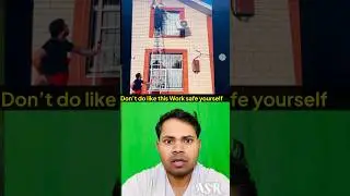 AC installation wrong ac fall down don’t do like this work AC repair video  AC technician Job
