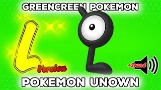 Pokemon Unown L | GreenScreen | Pokémon GO | 👍POGOTUBE✅✨
