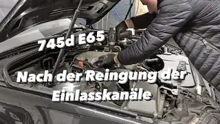 BMW E65 745d Einlasskanal nach Reinigung | M5 F10 SOUND | KENO