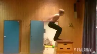 Un fail parfait durant un backflip foireux