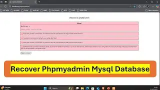 How to Recover Deleted MySQL Database in phpMyAdmin (Step-by-Step Guide)