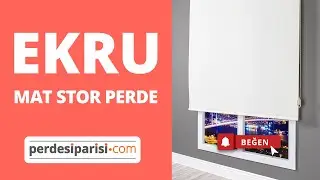 Ekru Mat Stor Perde 