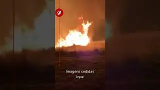 Incêndio de grandes proporções atinge terreno do Inpe no interior de São Paulo #g1