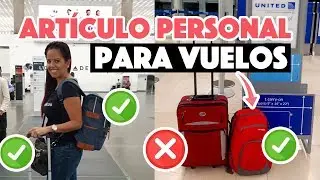 ¿Qué es el artículo personal para viajar en avión? - Equipaje de mano