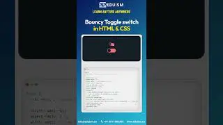 Bouncy Toggle Switch in HTML & CSS! #css #html #javascript #js #cssbeginners #dataanalysis #ai #ml