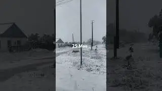 Лето.А снег идёт.