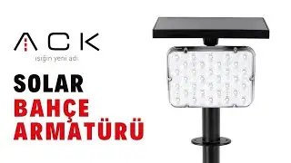 ACK Solar 3000K Kazıklı Bahçe Aydınlatma Armatür