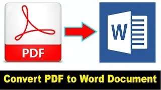 How to Convert PDF File to Word Document for Editing