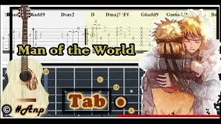 Guitar Tab - Man of the World (Naruto Shippuuden) OST Fingerstyle Tutorial Sheet Lesson 