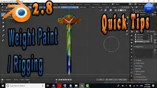 Blender 2.8 Weight Paint / Rigging / beginner tutorial 2020 || Unique N4U