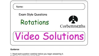 Rotations Answers - Corbettmaths