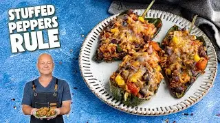 Easy Stuffed Poblano Peppers (The Best!)