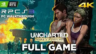 Uncharted Drakes Fortune Full Game Emulator RPCS3 Walkthrough Complete No Commentary PC (4K 60FPS)