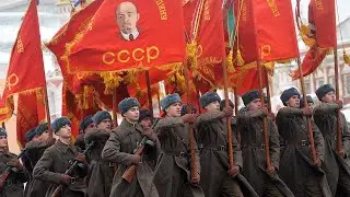 Victory Day in Moscow Russian Army / Red Army Parade Soviet march