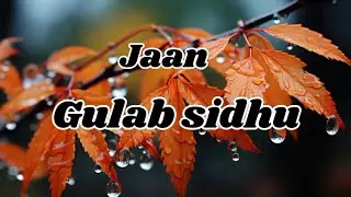 Jaan || Gulab sidhu || lyrics video