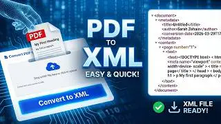 How To Convert a PDF to XML File (Quick and Easy)