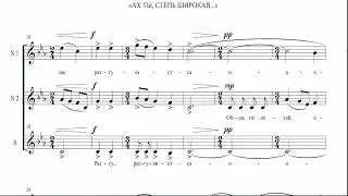 Русская народная песня в обр. В. Лукашевичуса "Ах ты, степь широкая"