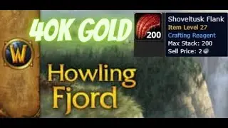 40K Per Hour Gold Farming in WoW - Shoveltusk Meat